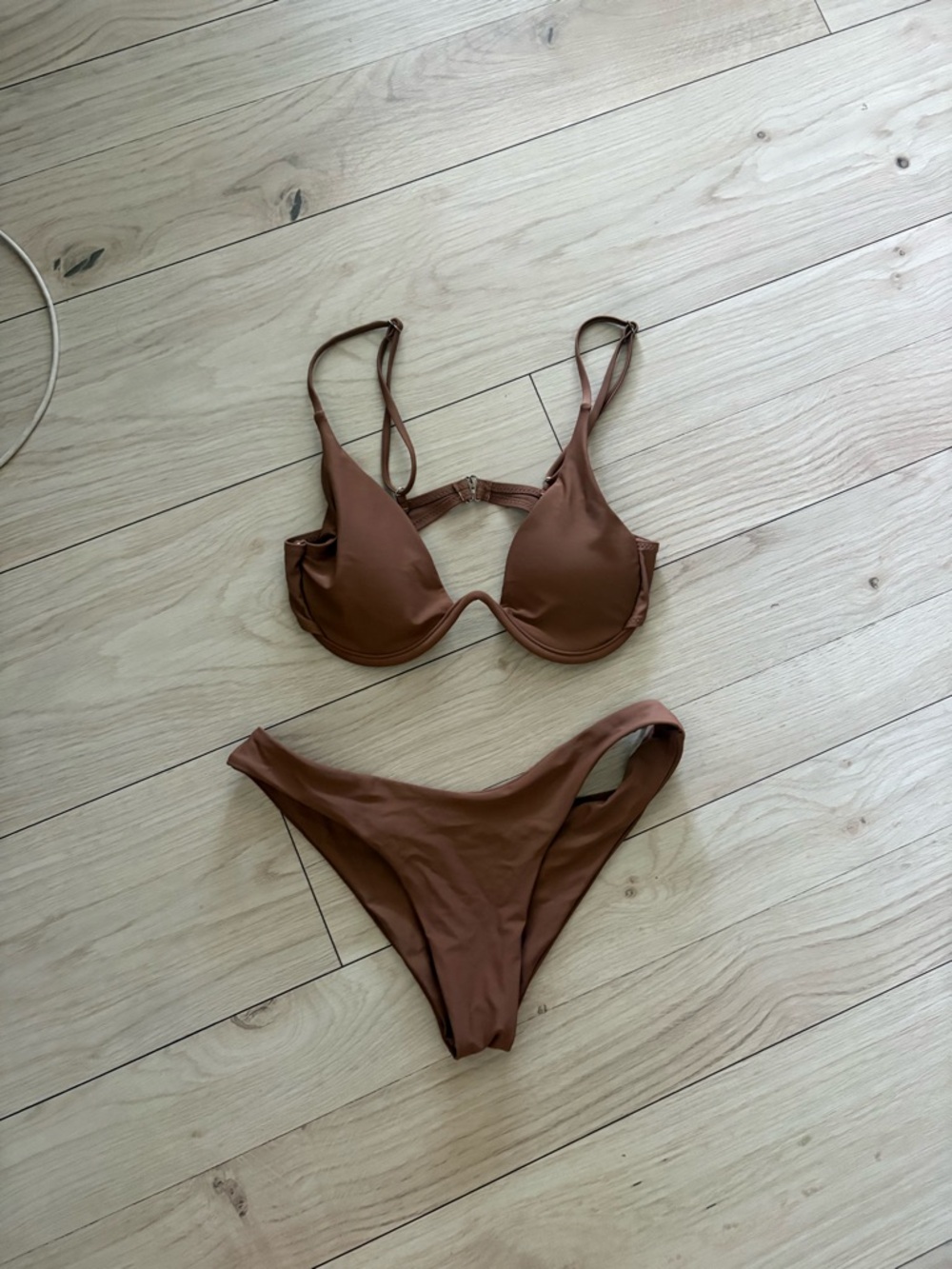 SHEIN NWOT Brown Underwire Bikini Set - Women’s Medium
